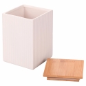 Barattolo grande da cucina 10x10x14,5cm in grès coperchio 1080ml Modern Offerta