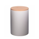 Set 3 barattoli da cucina in grès colorato da 750 ml con coperchio Circle Offerta