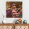Quadro stampa impressionista Sentiero nel giardino di Monet Giverny Vendita