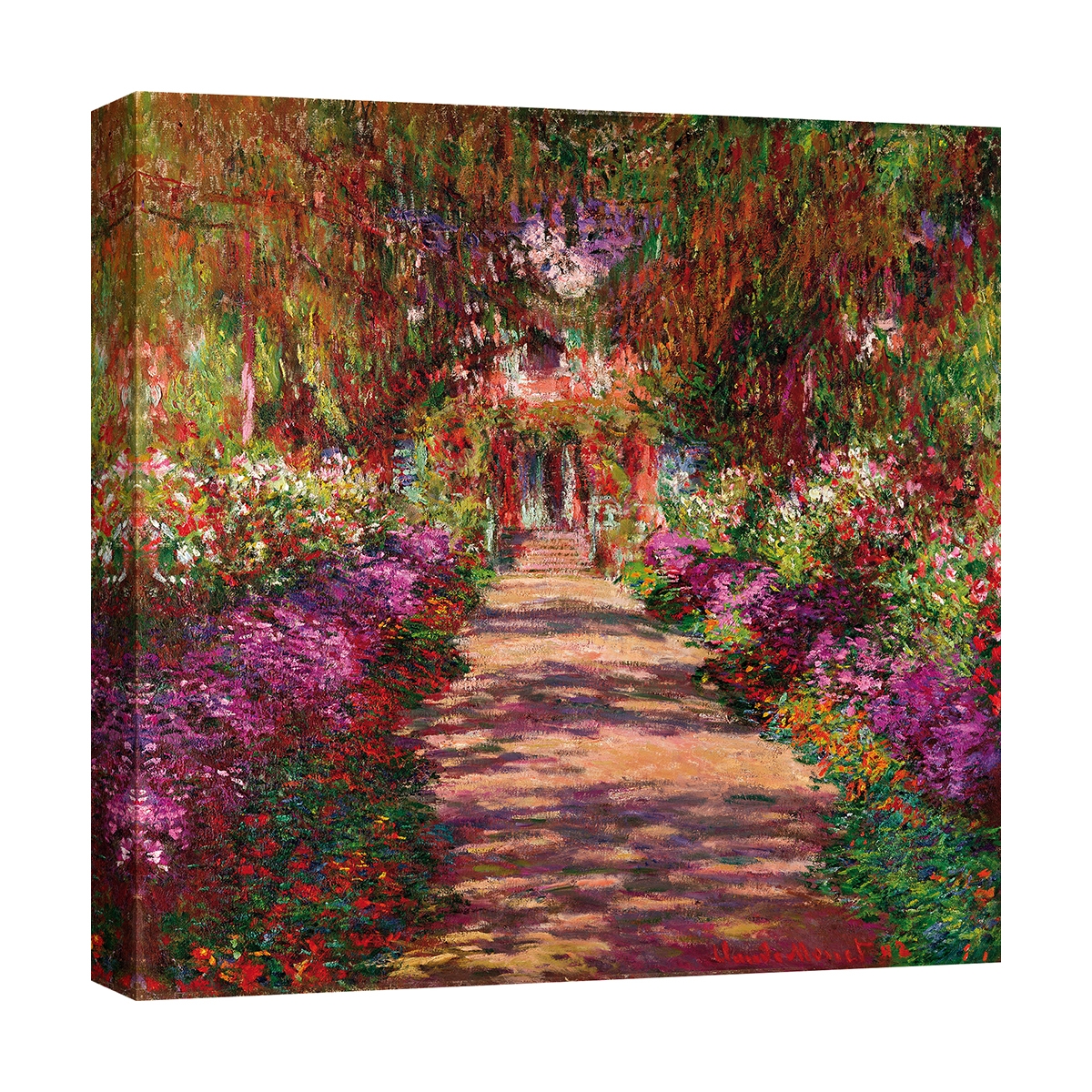 Quadro stampa impressionista Sentiero nel giardino di Monet Giverny Promozione Quadro stampa impressionista Sentiero nel giardino di Monet Giverny Promozione