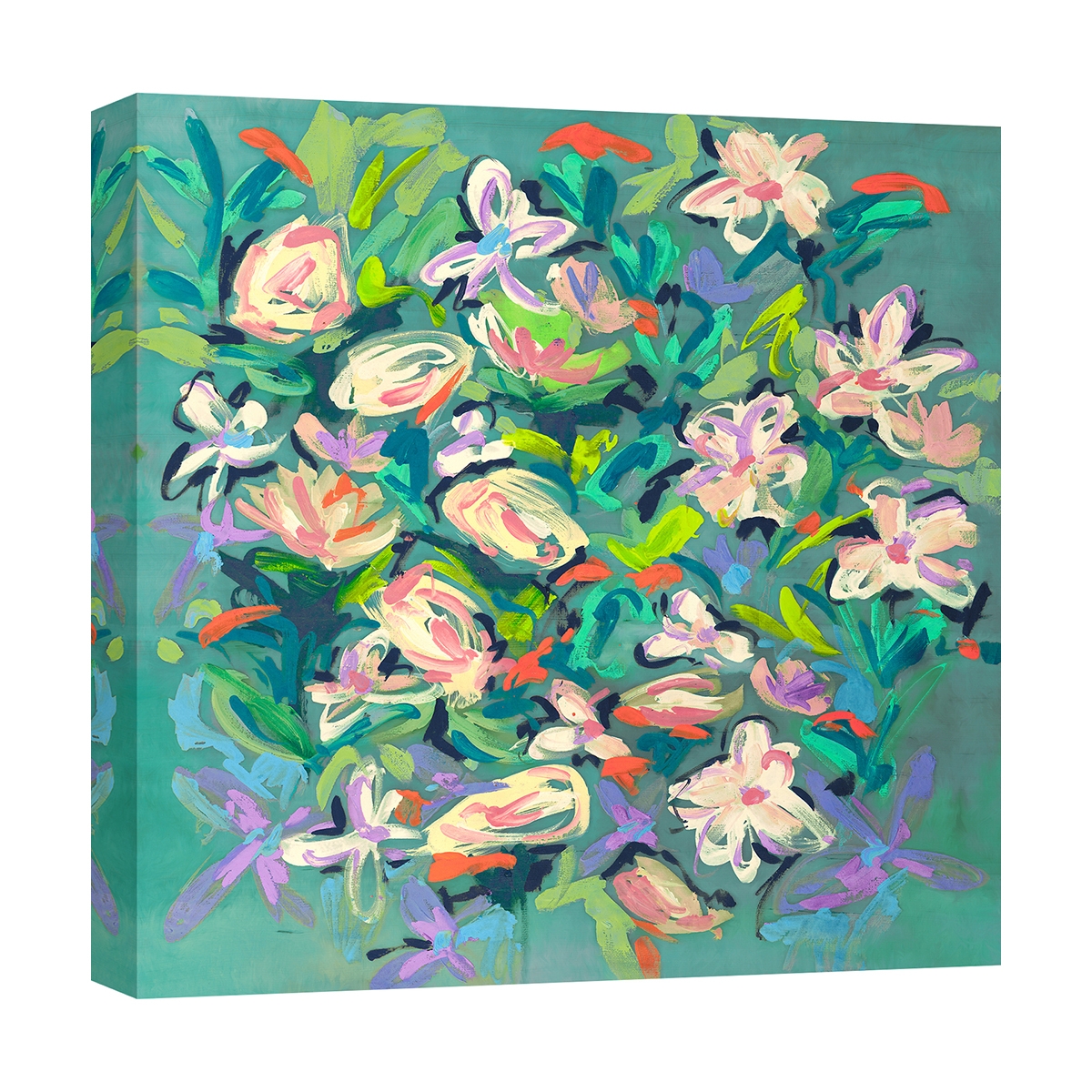 Quadro floreale astratto stampa colorata Waterlily Pond Kelly Parr Promozione Quadro floreale astratto stampa colorata Waterlily Pond Kelly Parr Promozione