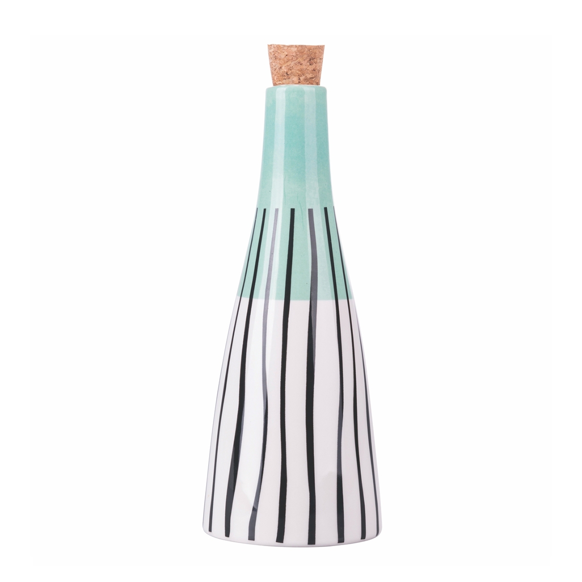 Oliera in ceramica 532 ml design a piramide tappo in sughero Venice Lido Promozione Oliera in ceramica 532 ml design a piramide tappo in sughero Venice Lido Promozione