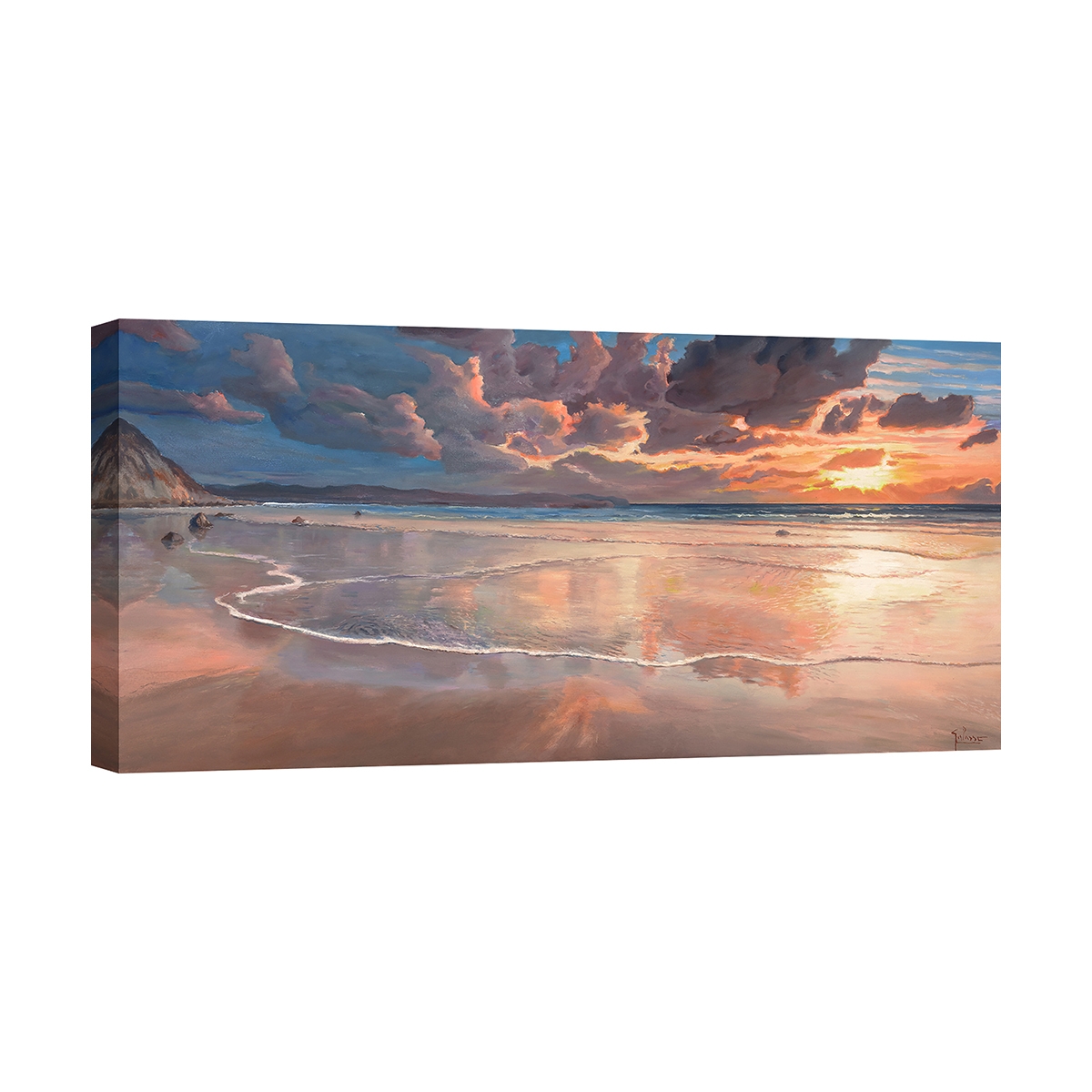 Tableau imprimé sur toile paysage marin Aube sur la mer Adriano Galasso Promotion Tableau imprimé sur toile paysage marin Aube sur la mer Adriano Galasso Promotion