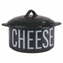 Formaggiera compatta in gres nero con coperchio 320 ml Bigismore Promozione