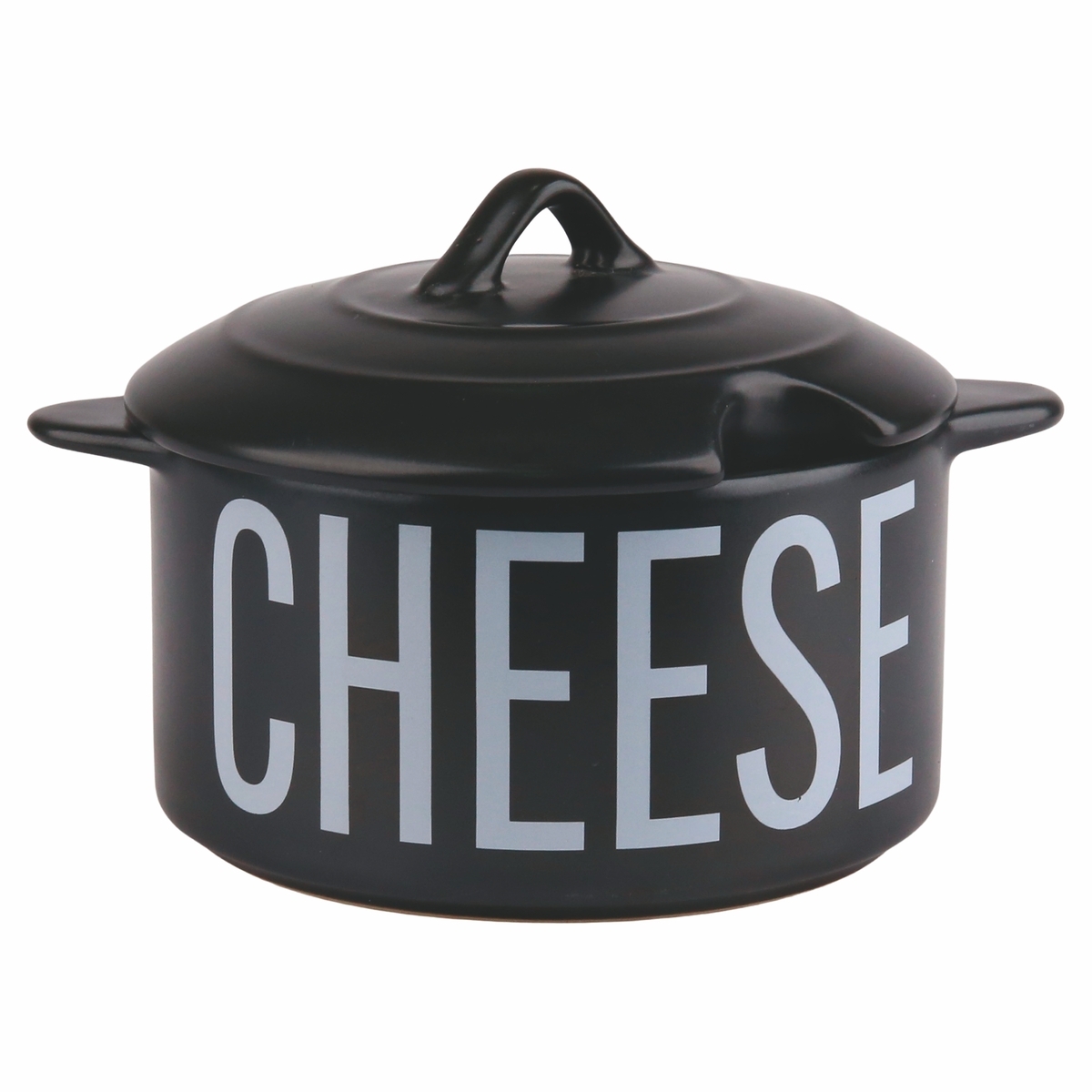Formaggiera compatta in gres nero con coperchio 320 ml Bigismore Promozione Formaggiera compatta in gres nero con coperchio 320 ml Bigismore Promozione