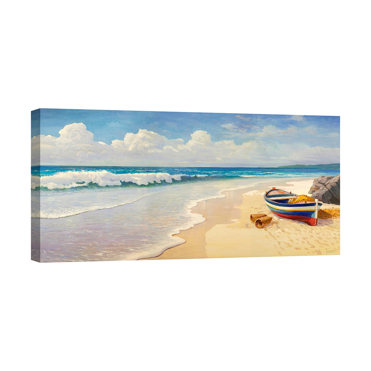 Quadro stampa su tela per soggiorno Onde sulla spiaggia Adriano Galasso Promozione Quadro stampa su tela per soggiorno Onde sulla spiaggia Adriano Galasso Promozione
