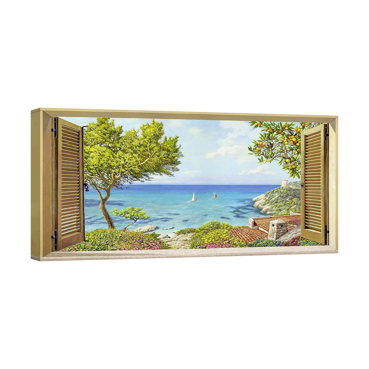 Stampa su tela per camera da letto Finestra sul mare Andrea Del Missier Promozione Stampa su tela per camera da letto Finestra sul mare Andrea Del Missier Promozione