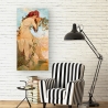 Leinwanddruck Dame mit floralen Verzierungen Sommer Alphonse Mucha Sales