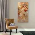 Stampa su tela quadro donna Art Nouveau Autunno Alphonse Mucha Vendita