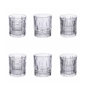 Set 6 bicchieri acqua da tavola vetro trasparente New Vintage Promozione
