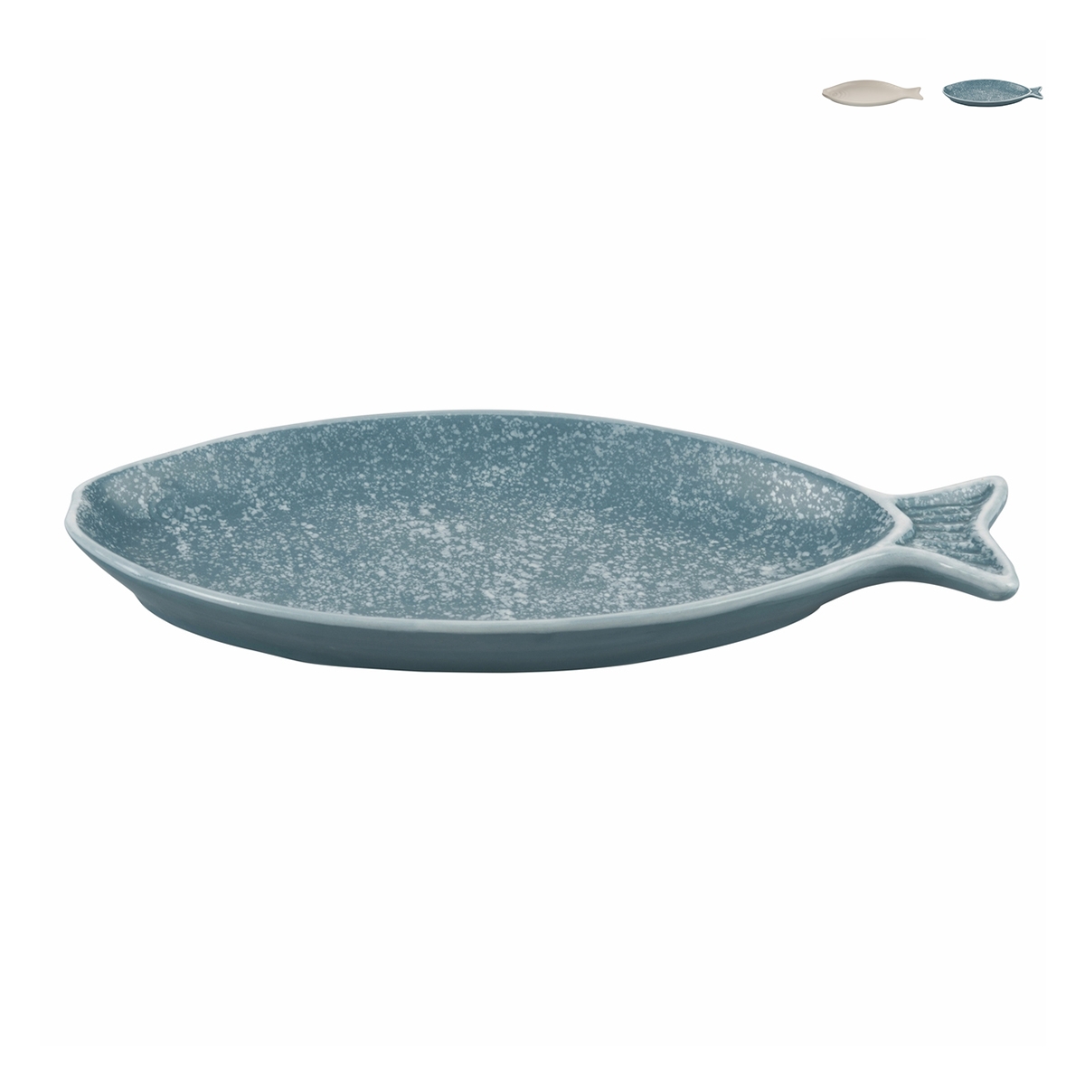 Plat ovale de service en céramique design marin 31x12,5 cm Kos Offre Plat ovale de service en céramique design marin 31x12,5 cm Kos Offre
