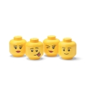 Contenitori impilabili a forma di testa LEGO Storage Head Mini Set 4 Vendita