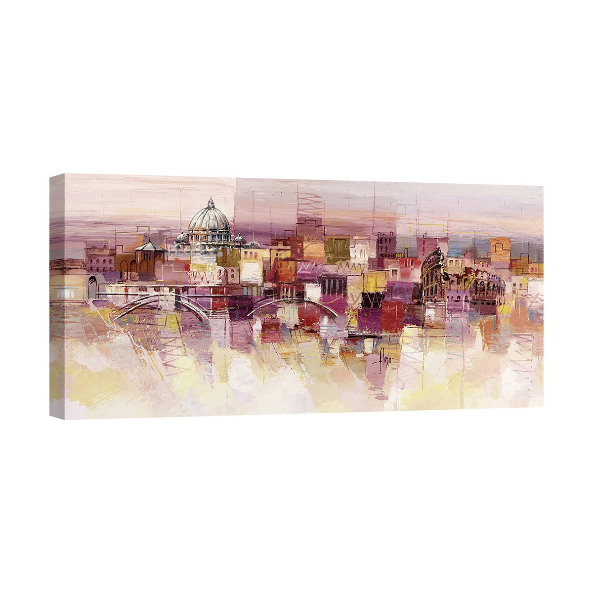 Toile murale Tableau abstrait contemporain Sognando Roma Luigi Florio Promotion Toile murale Tableau abstrait contemporain Sognando Roma Luigi Florio Promotion