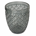 Set 6 bicchieri acqua in vetro colorato trasparente grigio Castle Stone Saldi