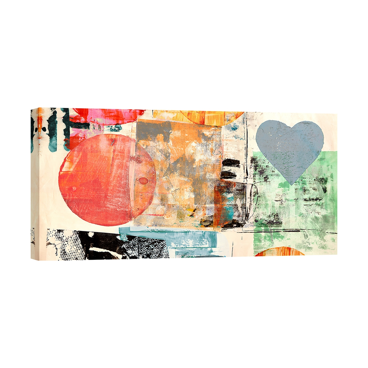 Abstraktes Bild Herzen und Kreise Leinwanddruck Pop Love 2 Peter Winkel Aktion Abstraktes Bild Herzen und Kreise Leinwanddruck Pop Love 2 Peter Winkel Aktion