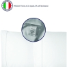 Set 2 federe per cuscini 50x80cm in cotone bianco con patella Toronto Vendita