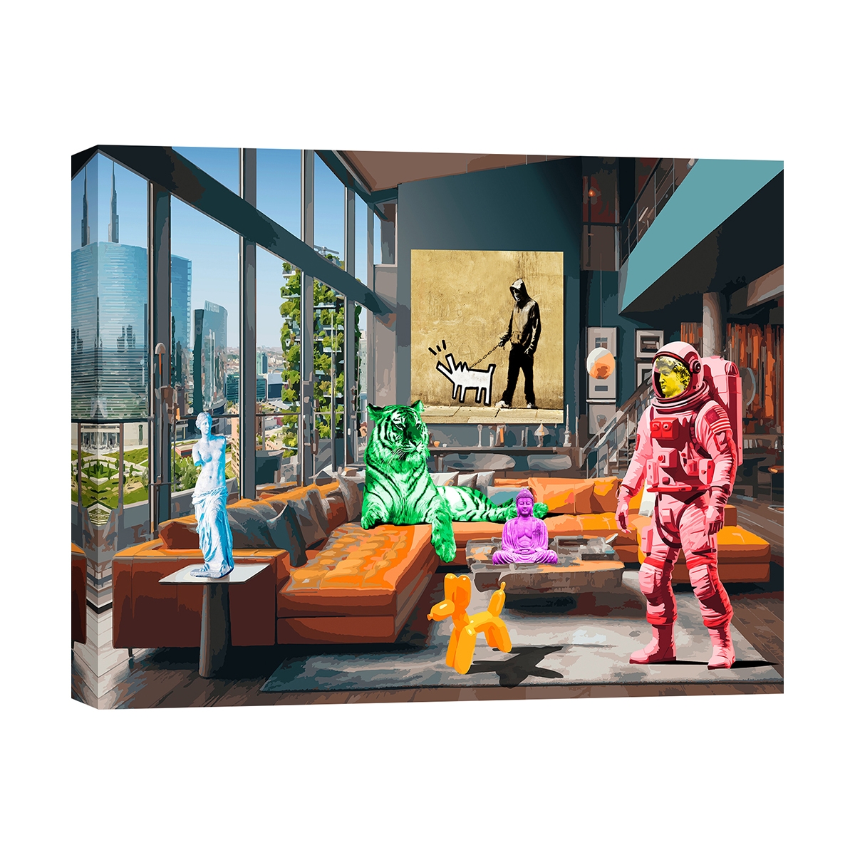 Stampa su tela quadro pop art Surrealofts Milano Gerard Madau Promozione Stampa su tela quadro pop art Surrealofts Milano Gerard Madau Promozione