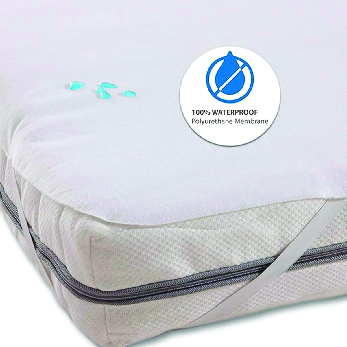 Protège-matelas imperméable pour lit double 160x200cm Huston Promotion Protège-matelas imperméable pour lit double 160x200cm Huston Promotion