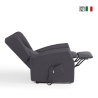 Poltrona relax in tessuto 2 motori con ruote e lift alzapersona Trilly Offerta