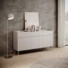 Madia credenza soggiorno design moderno beige 3 cassetti 3 ante Bitter Promozione