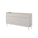 Madia credenza soggiorno design moderno beige 3 cassetti 3 ante Bitter Sconti
