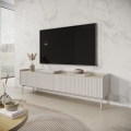 Mobile porta TV basso moderno 2 ante a ribalta beige 153x50x38 Bitter Promozione
