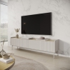 Mobile porta TV basso moderno 2 ante a ribalta beige 153x50x38 Bitter Promozione