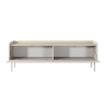Mobile porta TV basso moderno 2 ante a ribalta beige 153x50x38 Bitter Offerta