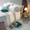 Completo per letto matrimoniale lenzuola e federe in cotone raso Heritage Vendita