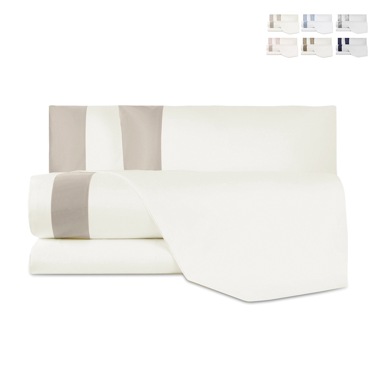 Bettwäsche-Set für Doppelbett aus Satin-Baumwolle Heritage Aktion Bettwäsche-Set für Doppelbett aus Satin-Baumwolle Heritage Aktion