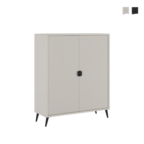 Mobile alto credenza moderna 2 ante per soggiorno cucina Danielle Promozione