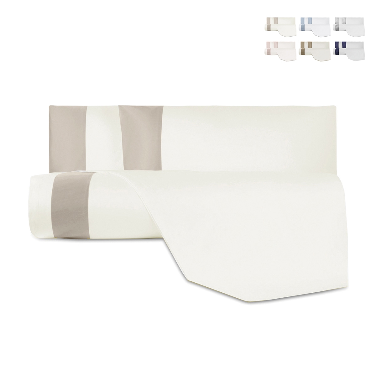Parure copripiumino per letto matrimoniale in cotone e raso Heritage Promozione Parure copripiumino per letto matrimoniale in cotone e raso Heritage Promozione