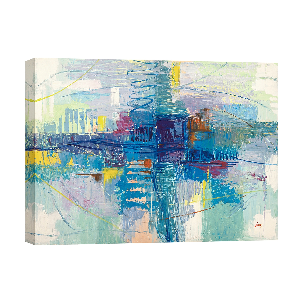 Stampa astratta quadro su tela canvas Di sera sul mare Lucas Promozione Stampa astratta quadro su tela canvas Di sera sul mare Lucas Promozione