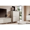 Credenza mobile alto di design armadio 3 ante soggiorno entrata Kergi Sconti