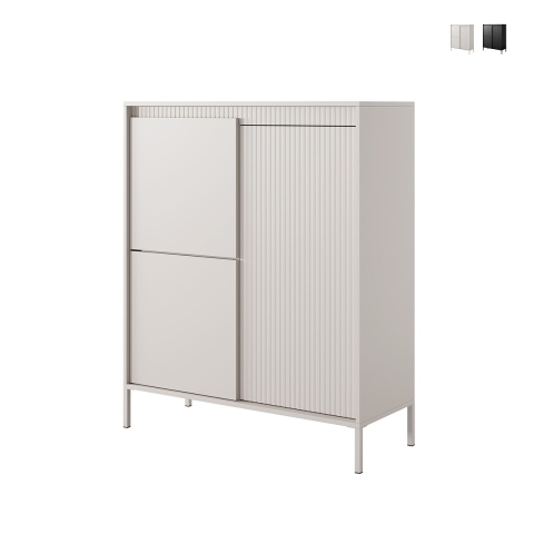 Credenza mobile alto di design armadio 3 ante soggiorno entrata Kergi Promozione