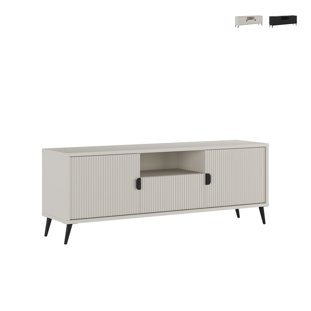 Mobile porta TV basso per salotto 2 ante e cassetto 153x40x61 Danielle Promozione Mobile porta TV basso per salotto 2 ante e cassetto 153x40x61 Danielle Promozione