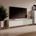 Mobile porta TV basso da salotto soggiorno design moderno 2 ante Kergi Vendita