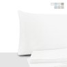 Set 2 federe per cuscini 50x80cm in cotone percalle con patella Miami Promozione