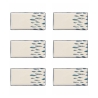 Set 6 piatti rettangolari in ceramica da portata 29x15cm Marechiaro Promozione