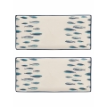 Set de 2 plats rectangulaires en céramique 36x16 cm Marechiaro Promotion