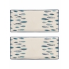 Set de 2 plats rectangulaires en céramique 36x16 cm Marechiaro Promotion