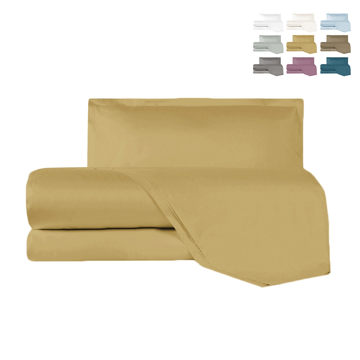 Completo per letto singolo lenzuola federa cuscino in raso Argentario Promozione Completo per letto singolo lenzuola federa cuscino in raso Argentario Promozione