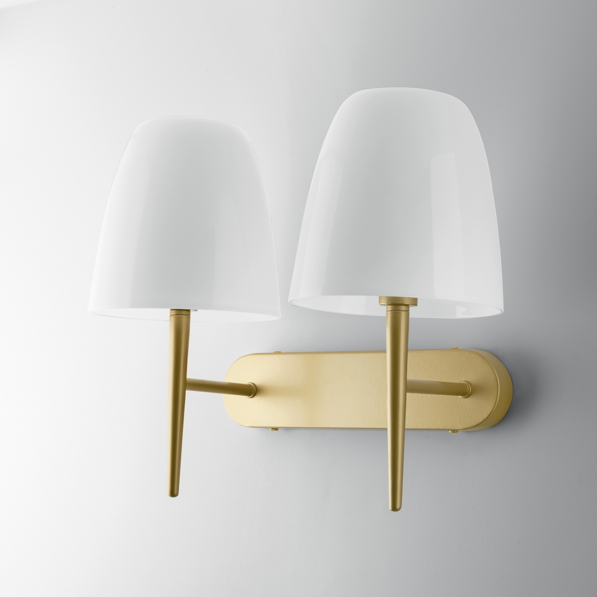 Applique double lumière intérieur métal doré verre blanc Ares AP2 Promotion Applique double lumière intérieur métal doré verre blanc Ares AP2 Promotion