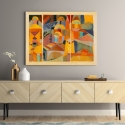 Impression sur toile canvas "Temple Gardens" de Paul Klee - Abstrait Géométrique Vente
