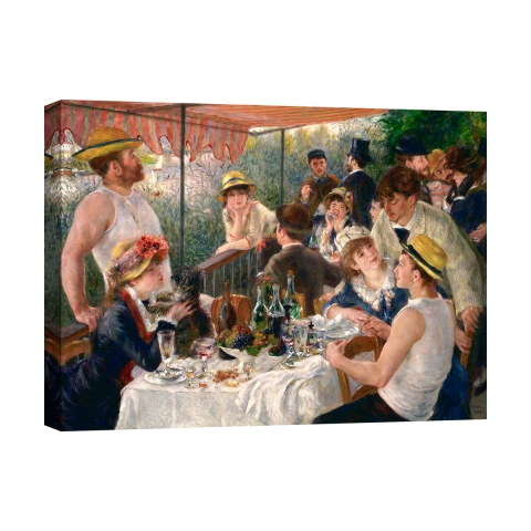 Quadro impressionista stampa su tela Luncheon of the Boating Party Renoir Promozione