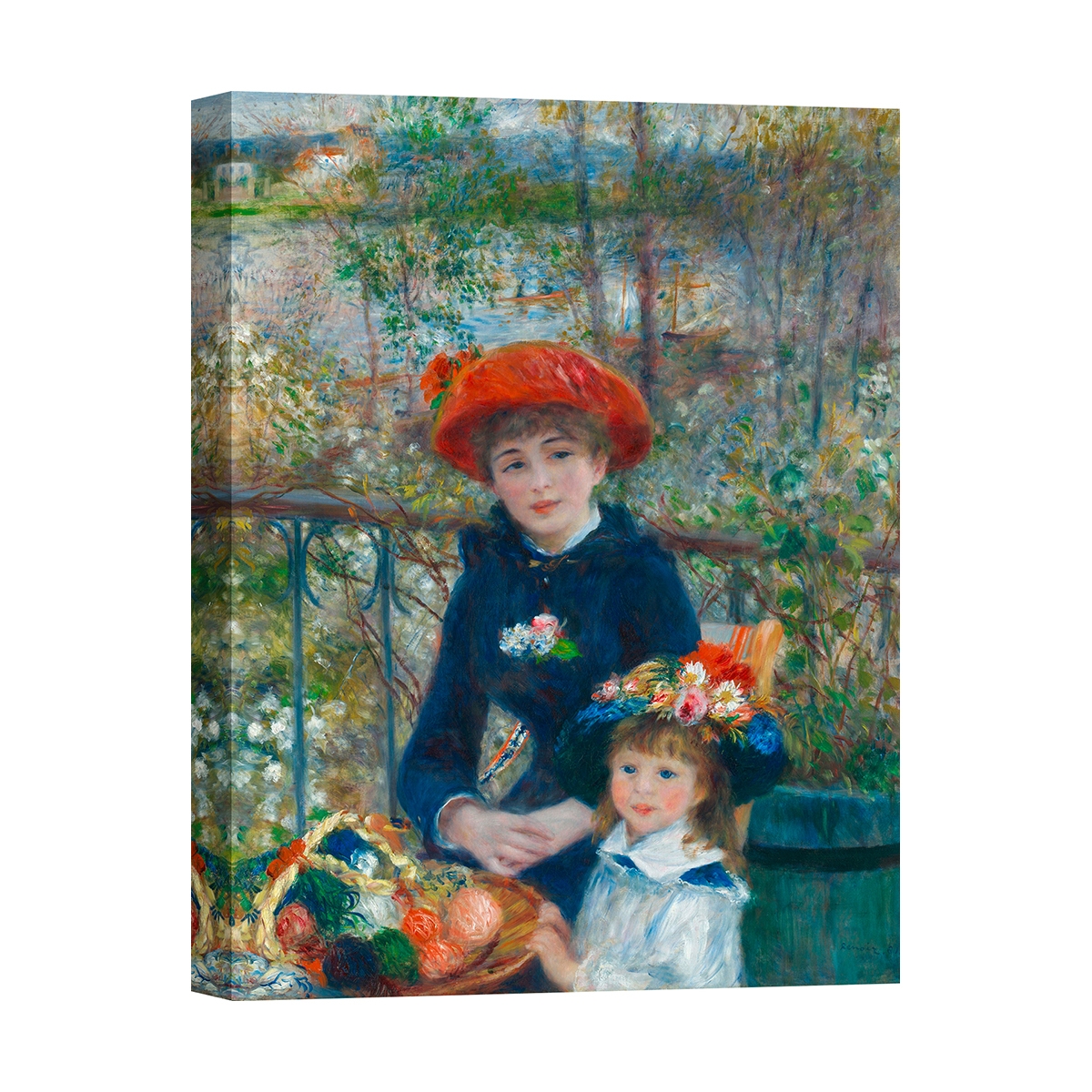 Impressionistische Leinwanddruck Le due sorelle (auf der Terrasse) Renoir Aktion Impressionistische Leinwanddruck Le due sorelle (auf der Terrasse) Renoir Aktion