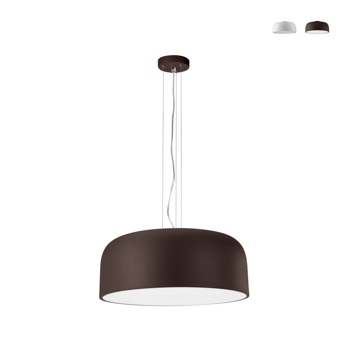 Lampadario a sospensione diffusore rotondo 52cm in metallo Bistrot Promozione Lampadario a sospensione diffusore rotondo 52cm in metallo Bistrot Promozione