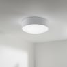 Moderne runde Deckenleuchte 57cm aus Metall und buntem Stoff Capital Verkauf