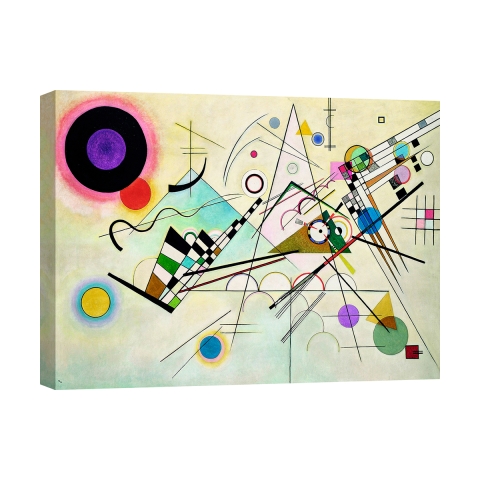 Stampa su tela quadro astratto contemporaneo Composition VIII Kandinsky Promozione