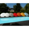 Parasol de jardin moderne Ø200 cm pour terrasse extérieure Border 